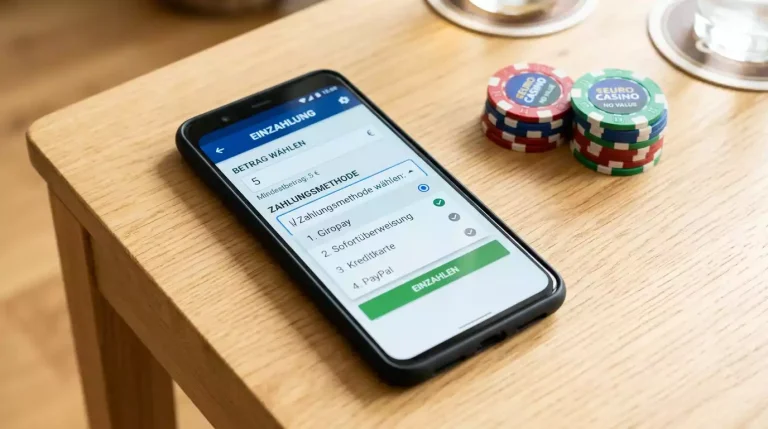 Mindesteinzahlung im deutschen Online Casino nach Zahlungsmethode